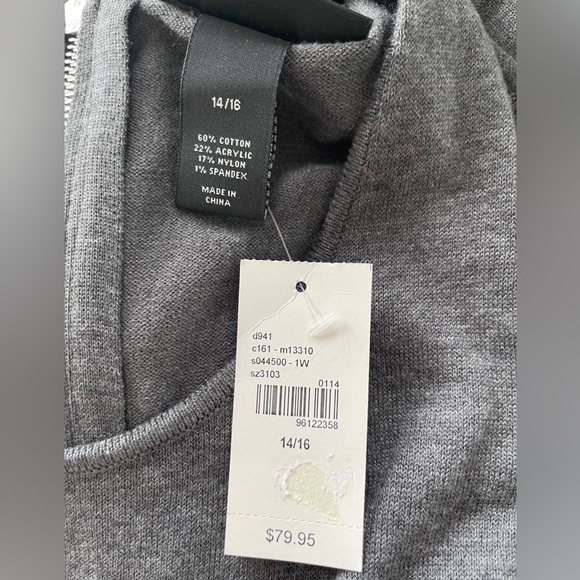 Lane Bryant Women’s Grey Knit Jumper Size 14/16 NWT - Picture 5 of 5